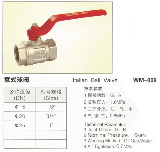 WM-009意式球阀