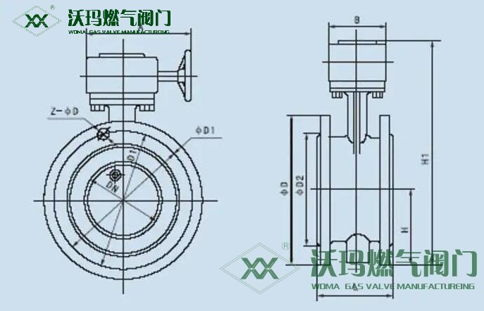 单偏心蝶阀结构